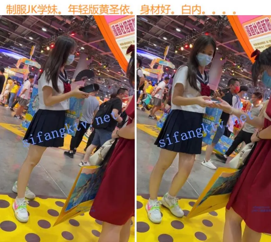 大神偷拍美女裙底风光❤️可爱眼镜JK妹妹和闺蜜一起被CD制服JK学妹年轻版黄圣依身材好白内