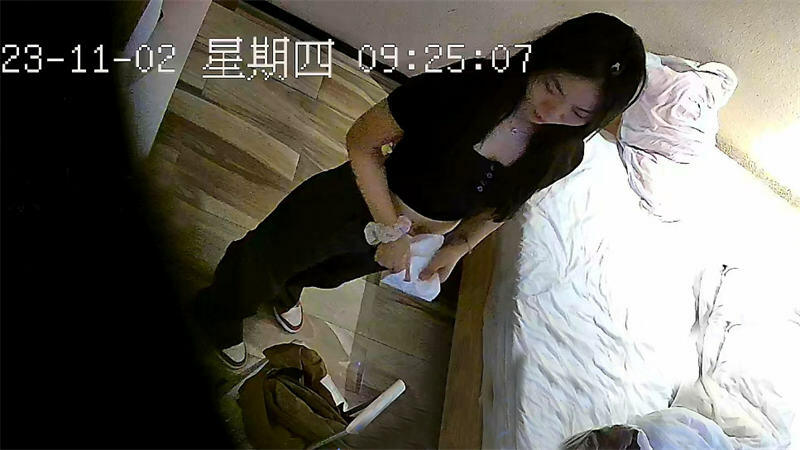 11-2三天偷拍！清纯的学生妹和爆炸头男友，穿着白色小仙女裙 很有气质