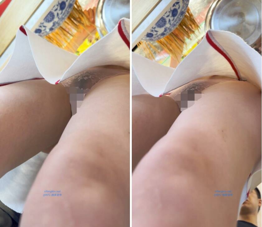 商场偷拍短裙靓女逛街粉色透明内内露出一片黑森林❤️UR级！极品华伦天奴少妇撅屁股怼镜头
