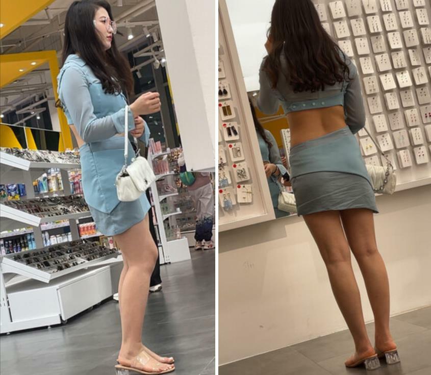 大神商场偷拍美女裙底❤️UR级！无敌大骚货半镂空骚裙和小骚丁极品清纯美少女穿着JK排队买面包黄色内蕾丝边
