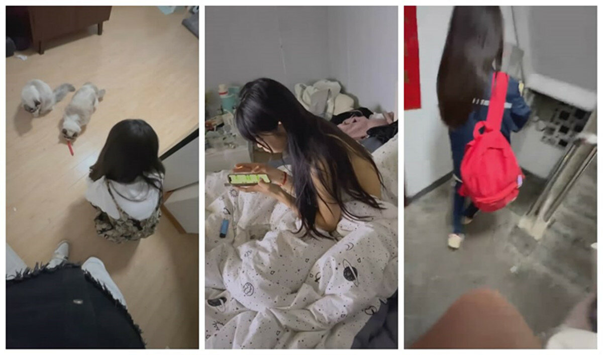 高端泄密流出❤️美女大学生小吴兼职做钟点工给人喂猫被男雇主骗上床大屌后入