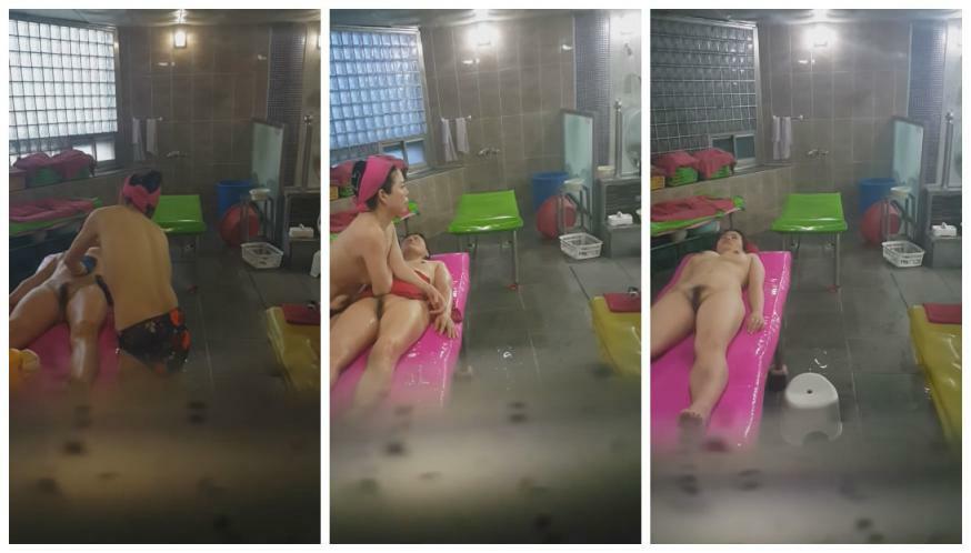 澡堂子内部员工偷窥多位洗澡搓背的丰满少妇