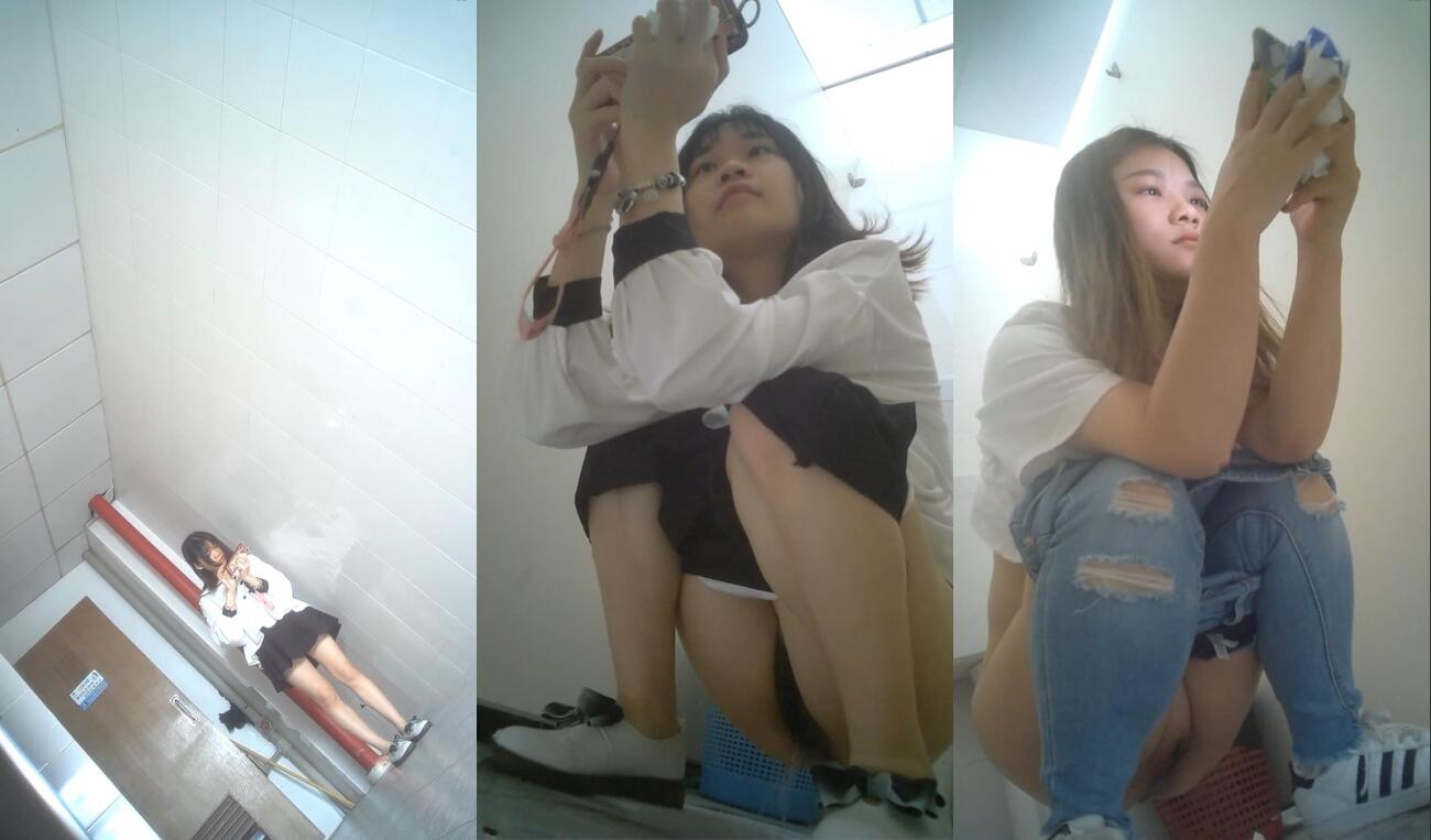 《极品CP⚡魔手☛外购》坑神潜入某单位女厕实拍超多小姐姐方便，后位前位赤裸裸逼脸同框，打扮洋气的美女尿完不走自扣阴部