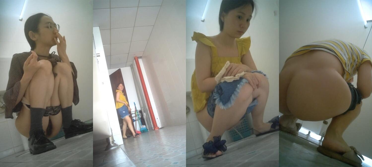 《极品CP⚡魔手☛外购》坑神潜入某单位女厕隔板缝中实拍超多小姐姐方便，后位前位赤裸裸逼脸同框，连衣裙眼镜骚妹居然自慰闻B味