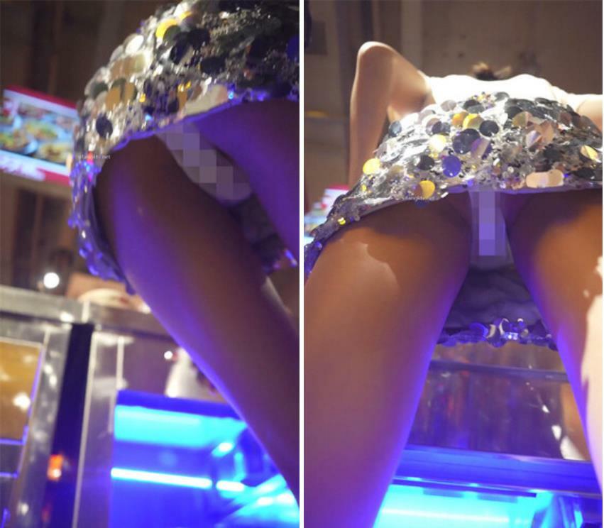 大神夜市尾随偷拍美女❤️吊带裙憨憨萌妹裙子被包掀起蕾丝粉内露给大家看亮闪闪包臀裙小姐姐被抄底骚窄内身材比例极好