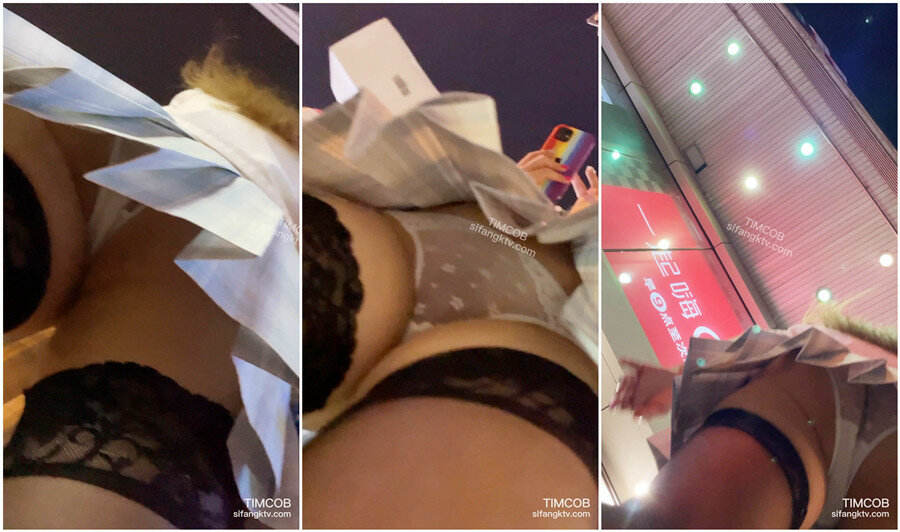 大神一路跟踪抄底透明内裤的黑丝小姐姐好像被发现了