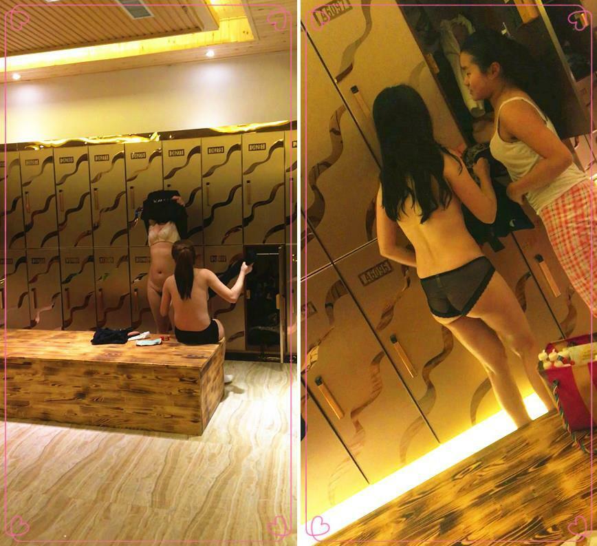 澡堂子内部员工偷拍更衣室❤️忽然来了一群美女脱光了去洗澡
